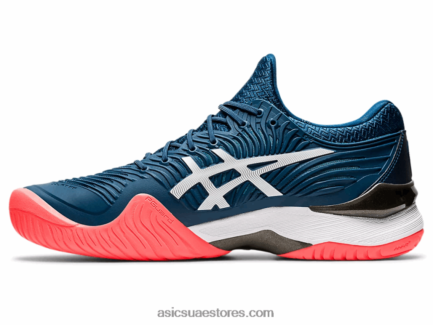 Asics ماكو أزرق / أبيض محكمة وما يليها 2 2N24DJ2065