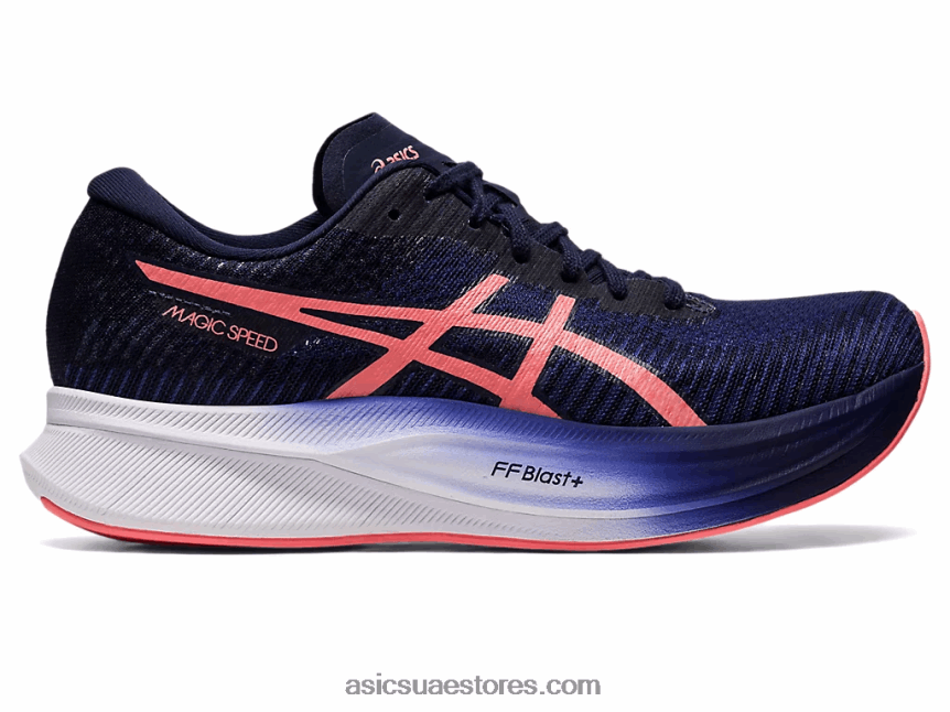 Asics أزرق نيلي / بابايا السرعة السحرية 2 2N24DJ2327