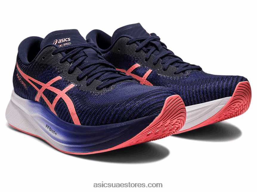Asics أزرق نيلي / بابايا السرعة السحرية 2 2N24DJ2327