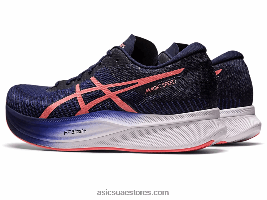 Asics أزرق نيلي / بابايا السرعة السحرية 2 2N24DJ2327