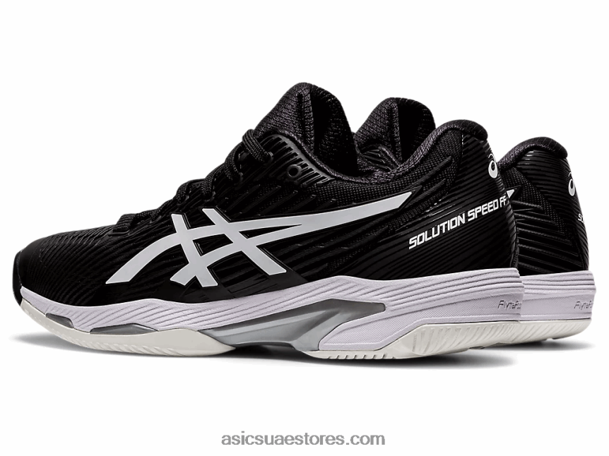 Asics أسود / أبيض سرعة الحل صص 2 2N24DJ2354