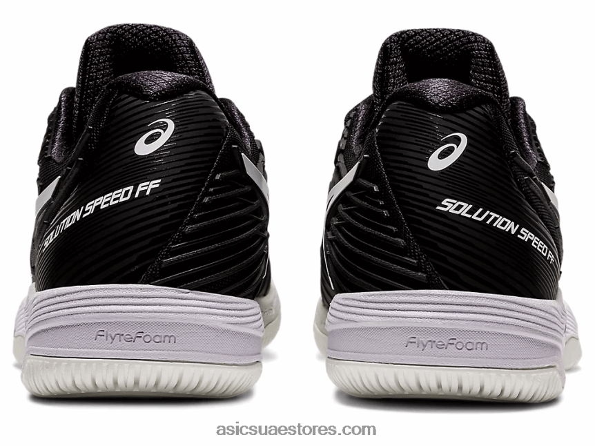 Asics أسود / أبيض سرعة الحل صص 2 2N24DJ2354