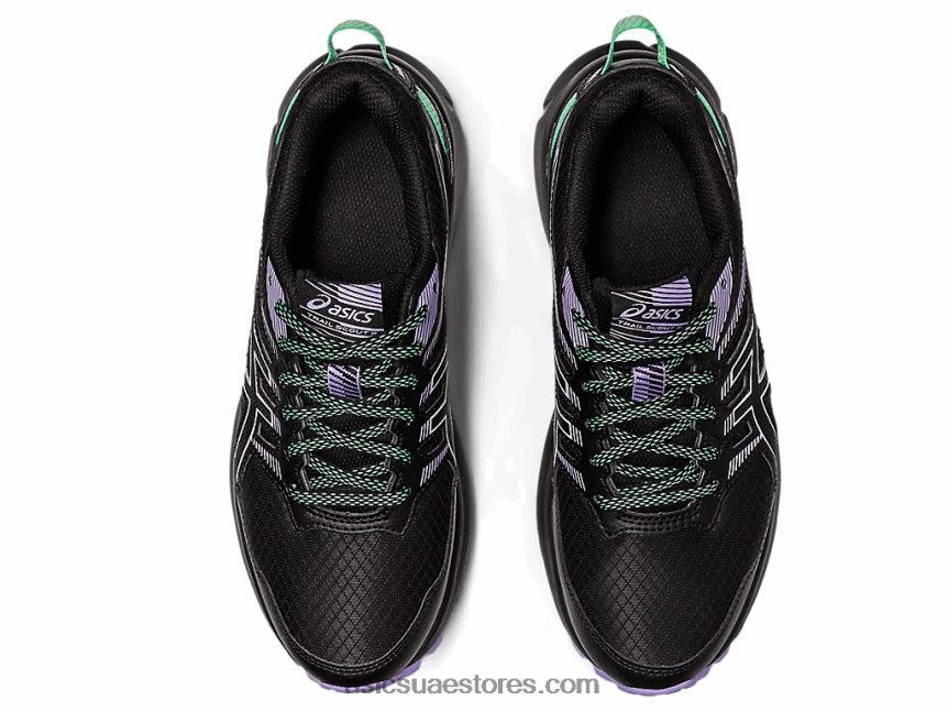 Asics أسود / أخضر درب الكشف 2 2N24DJ2421