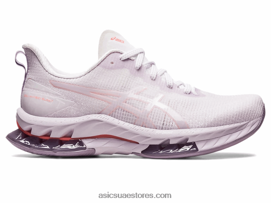 Asics أبيض / بابايا انفجار جل كينسي لو 2 2N24DJ2440