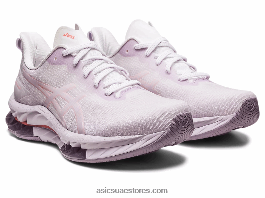 Asics أبيض / بابايا انفجار جل كينسي لو 2 2N24DJ2440