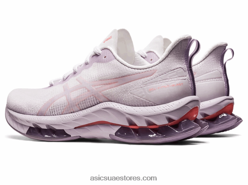 Asics أبيض / بابايا انفجار جل كينسي لو 2 2N24DJ2440