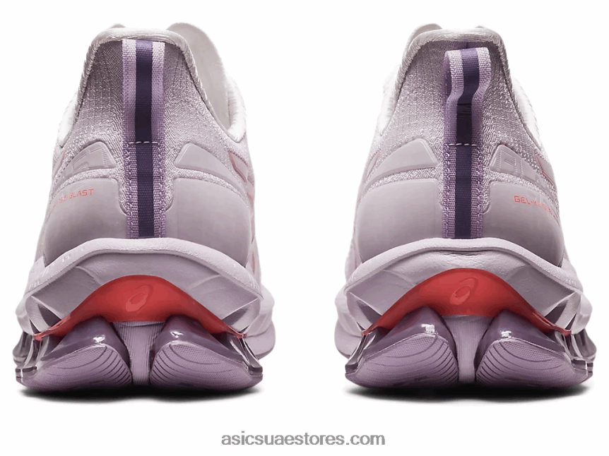 Asics أبيض / بابايا انفجار جل كينسي لو 2 2N24DJ2440