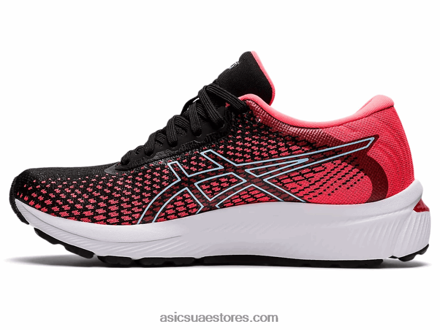 Asics اشتعلت النيران في المرجان / الأسود جل ستراتوس 2 متماسكة 2N24DJ2663