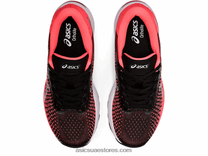 Asics اشتعلت النيران في المرجان / الأسود جل ستراتوس 2 متماسكة 2N24DJ2663