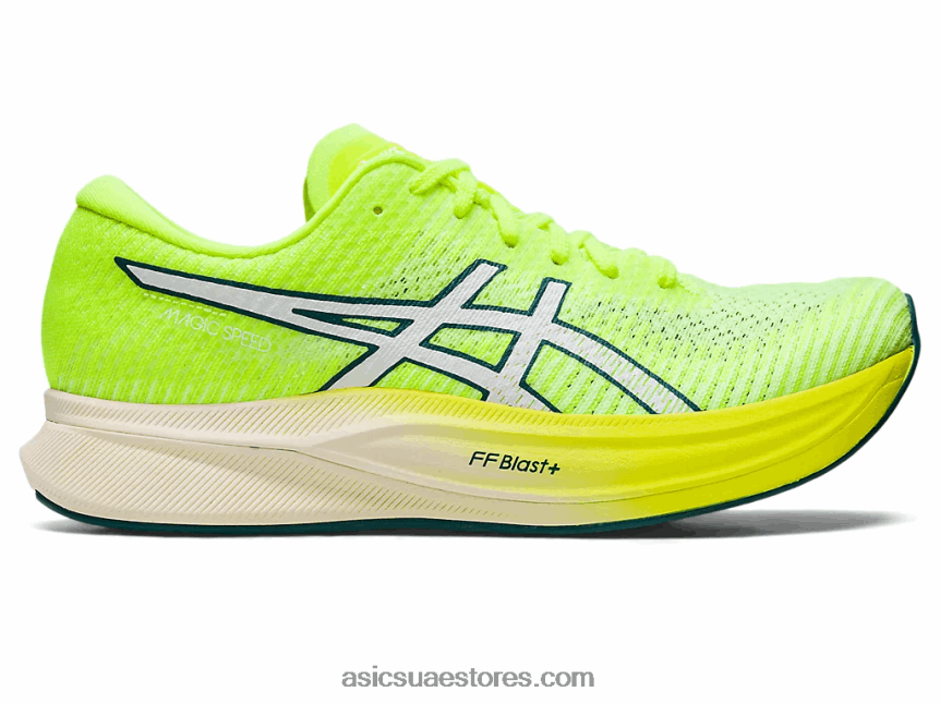 Asics أمان أصفر / أبيض السرعة السحرية 2 2N24DJ2700