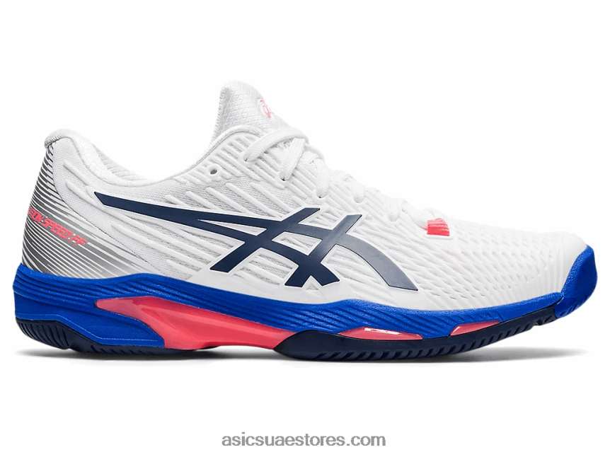 Asics أبيض / طاووس سرعة الحل صص 2 2N24DJ3510