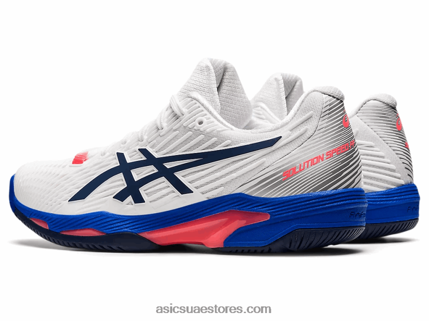 Asics أبيض / طاووس سرعة الحل صص 2 2N24DJ3510