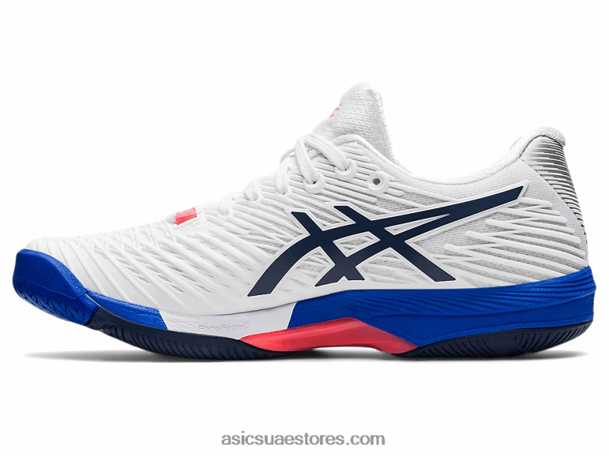 Asics أبيض / طاووس سرعة الحل صص 2 2N24DJ3510