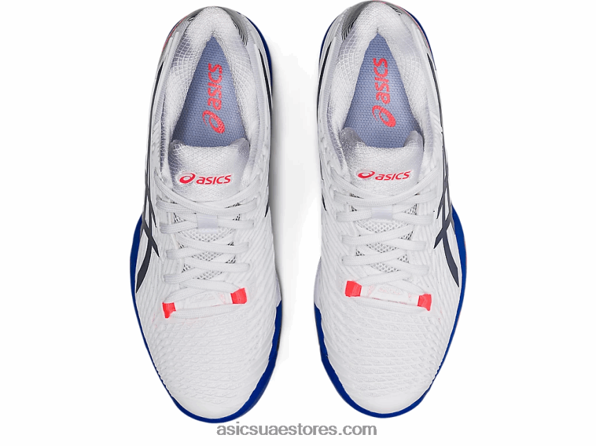 Asics أبيض / طاووس سرعة الحل صص 2 2N24DJ3510