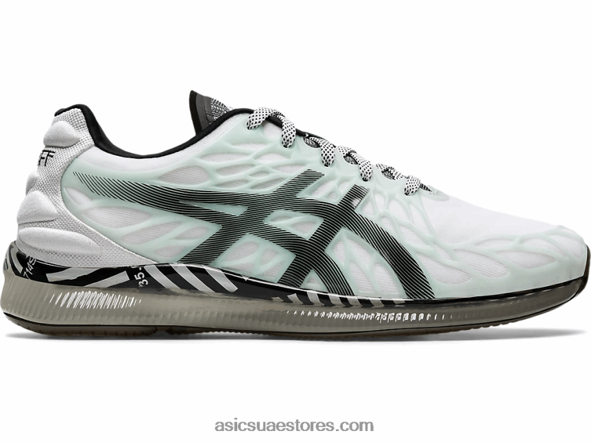 Asics أبيض أسود هلام الكم اللانهاية 2 2N24DJ3585