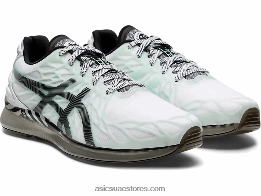 Asics أبيض أسود هلام الكم اللانهاية 2 2N24DJ3585