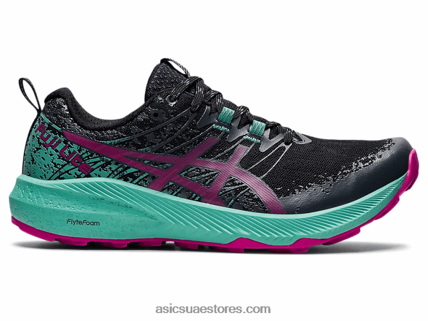 Asics أسود / فوشيا أحمر فوجي لايت 2 2N24DJ3586