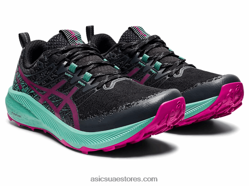 Asics أسود / فوشيا أحمر فوجي لايت 2 2N24DJ3586