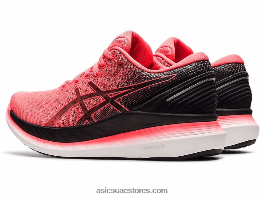 Asics اشتعلت النيران في المرجان / الأسود طائرة شراعية 2 2N24DJ3783