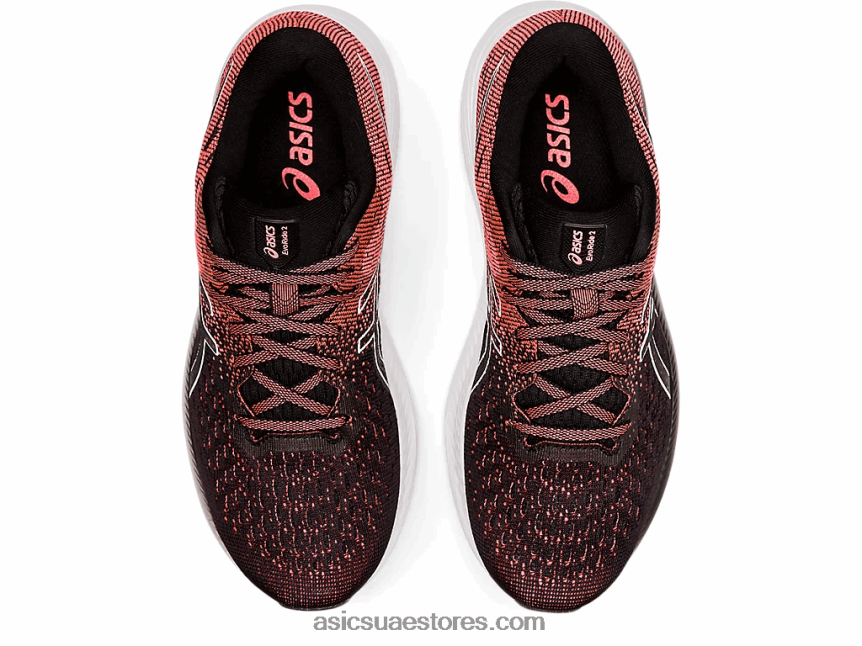 Asics أسود / مرجان مشتعل إيفورايد 2 2N24DJ3811
