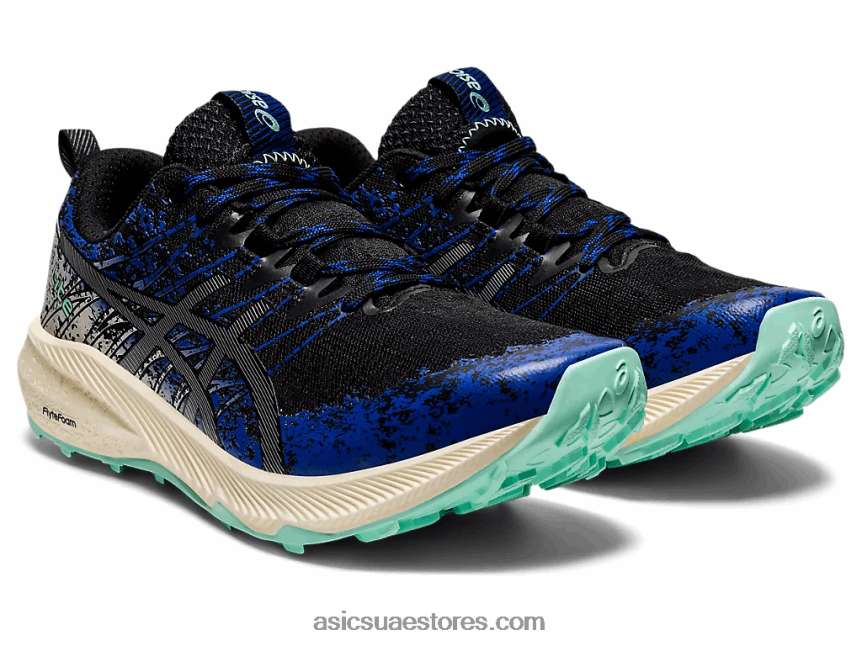 Asics أسود / فضي نقي فوجي لايت 2 2N24DJ3898