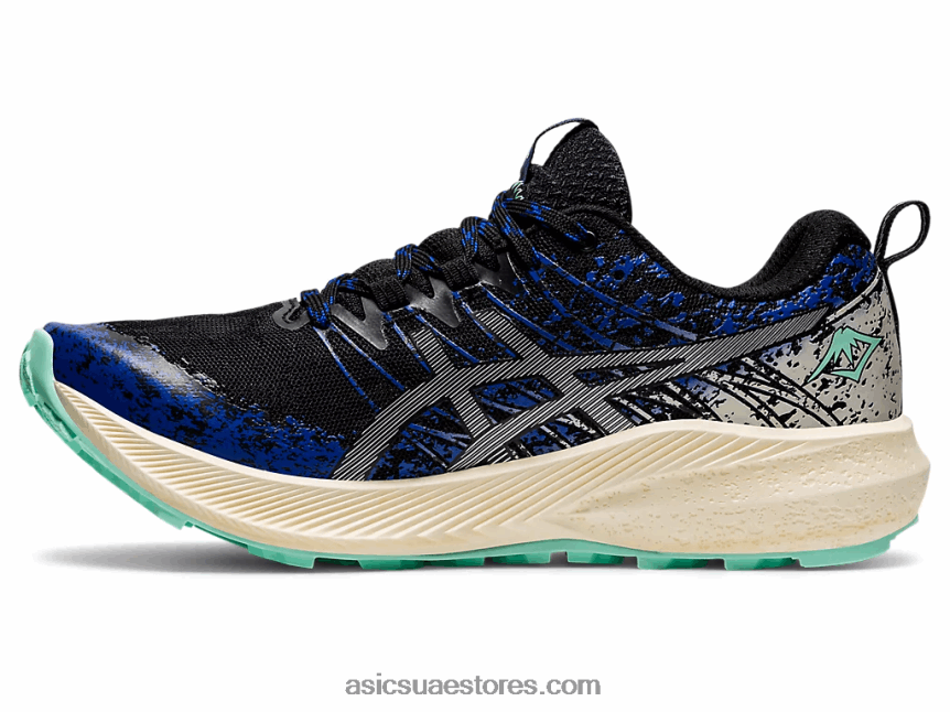 Asics أسود / فضي نقي فوجي لايت 2 2N24DJ3898