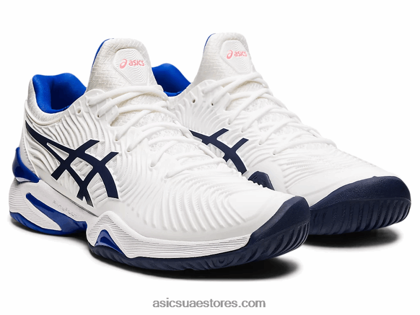 Asics أبيض / لازورد أزرق محكمة وما يليها 2 2N24DJ3902