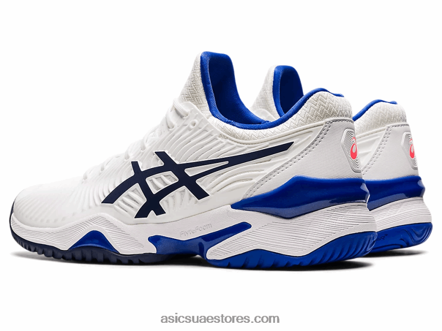 Asics أبيض / لازورد أزرق محكمة وما يليها 2 2N24DJ3902