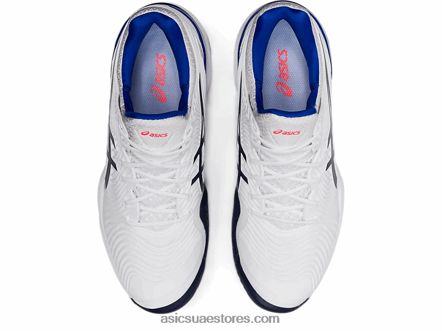 Asics أبيض / لازورد أزرق محكمة وما يليها 2 2N24DJ3902