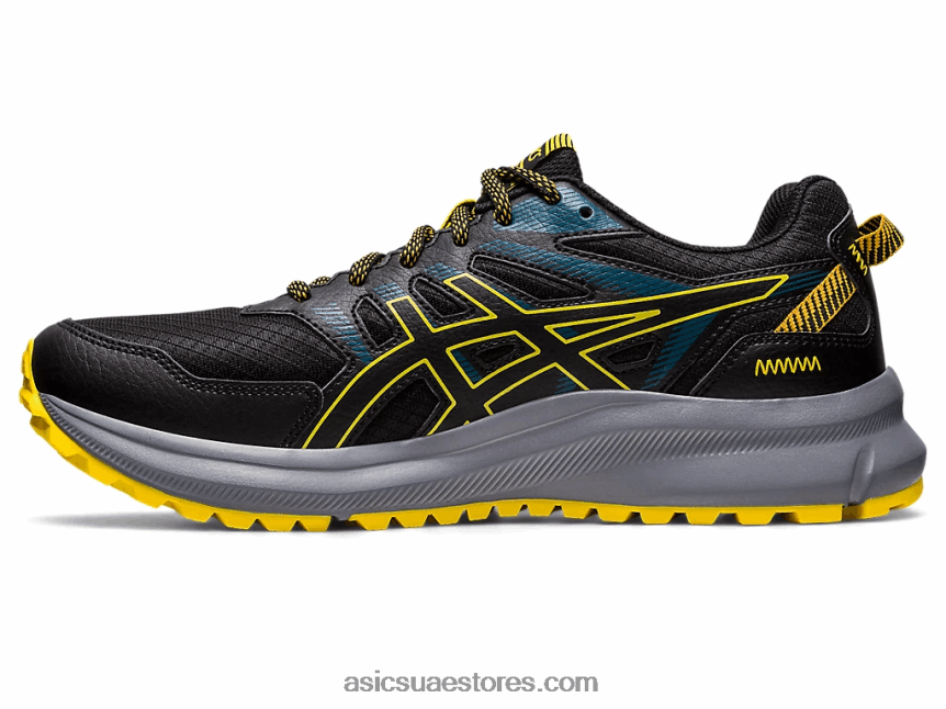 Asics أسود / أصفر ذهبي درب الكشف 2 2N24DJ408