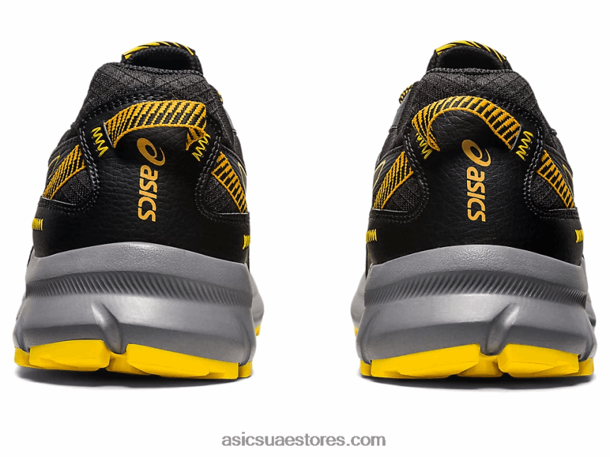 Asics أسود / أصفر ذهبي درب الكشف 2 2N24DJ408