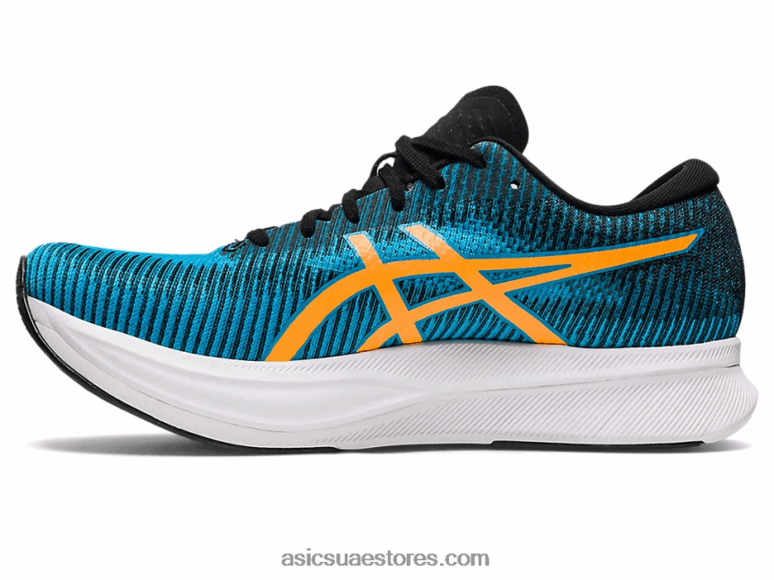 Asics جزيرة البوب ​​الأزرق / البرتقالي السرعة السحرية 2 2N24DJ481