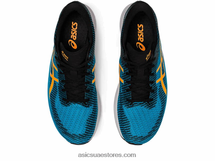 Asics جزيرة البوب ​​الأزرق / البرتقالي السرعة السحرية 2 2N24DJ481