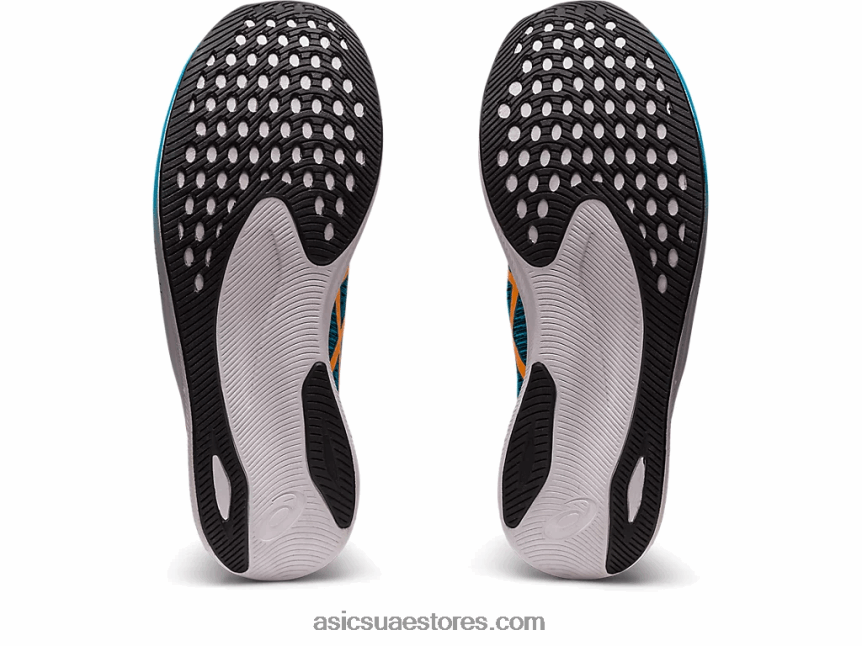 Asics جزيرة البوب ​​الأزرق / البرتقالي السرعة السحرية 2 2N24DJ481