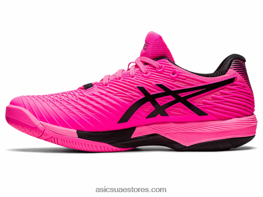 Asics وردي ساخن / أسود سرعة الحل صص 2 2N24DJ48