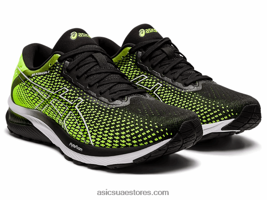 Asics سلامة أصفر / أسود جل ستراتوس 2 متماسكة 2N24DJ686
