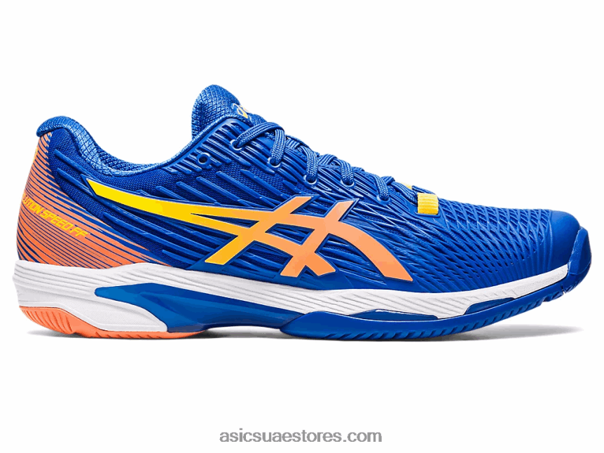 Asics تونة أزرق / خوخ شمس سرعة الحل صص 2 2N24DJ71