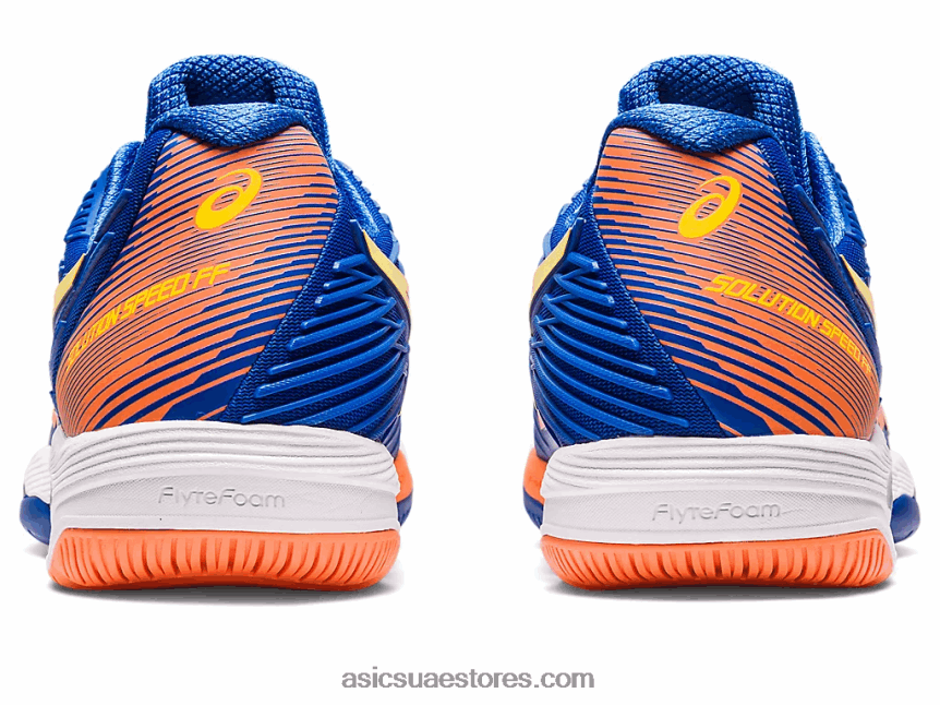 Asics تونة أزرق / خوخ شمس سرعة الحل صص 2 2N24DJ71