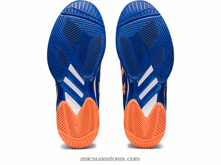 Asics تونة أزرق / خوخ شمس سرعة الحل صص 2 2N24DJ71