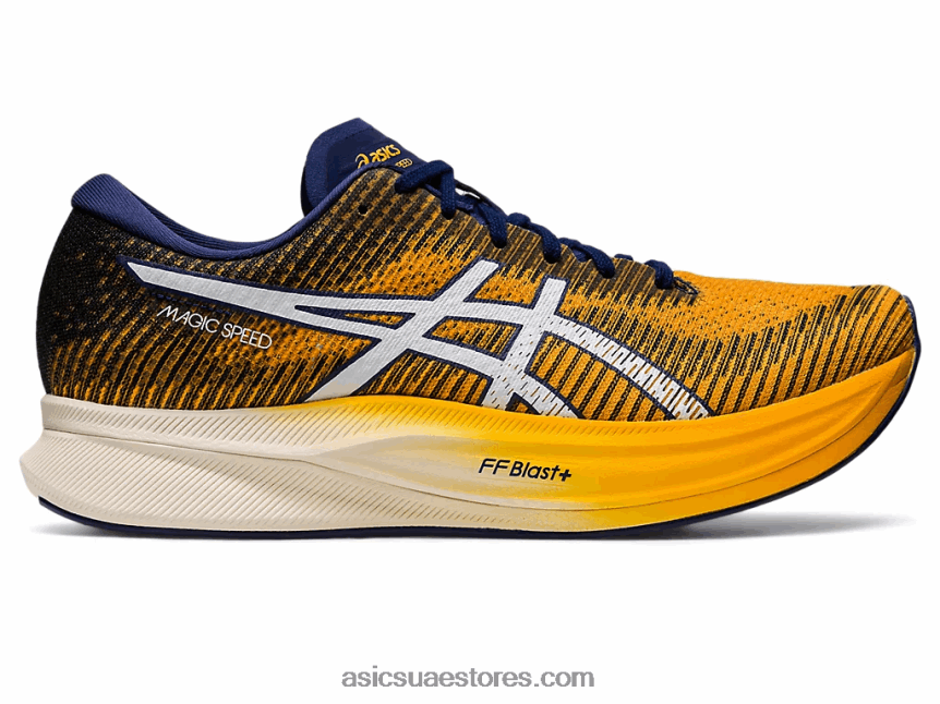 Asics العنبر / الأبيض السرعة السحرية 2 2N24DJ829