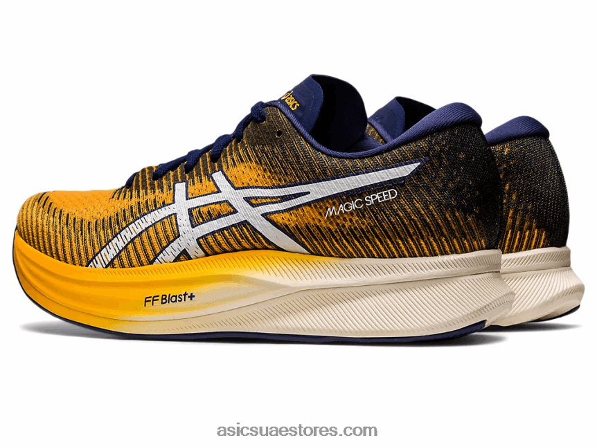 Asics العنبر / الأبيض السرعة السحرية 2 2N24DJ829
