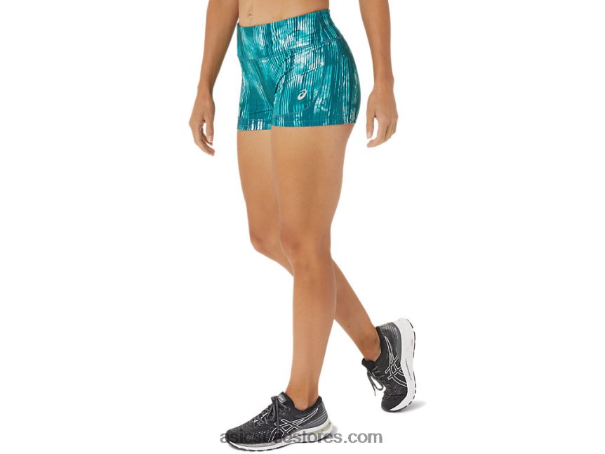 Asics صبغ التعادل الكمال طباعة الصنوبر المخملية سيدات قطار قصير 2in 2N24DJ3083