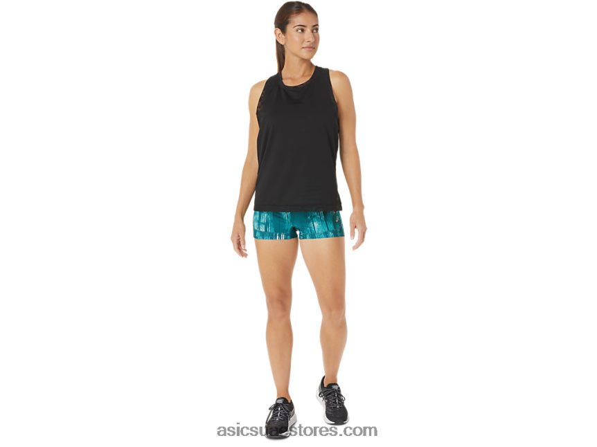 Asics صبغ التعادل الكمال طباعة الصنوبر المخملية سيدات قطار قصير 2in 2N24DJ3083
