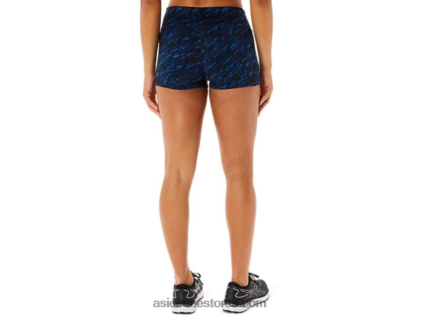 Asics الظل الليلي / طباعة محرك البحيرة سيدات قطار قصير 2in 2N24DJ3519
