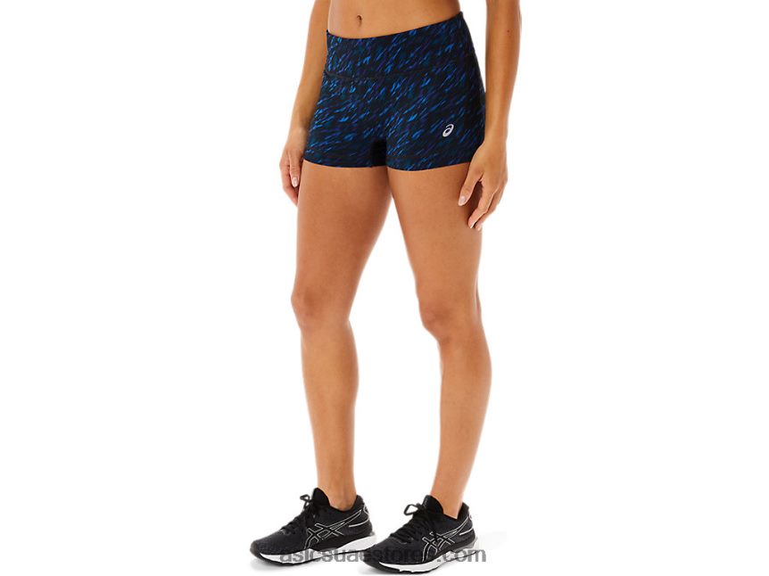 Asics الظل الليلي / طباعة محرك البحيرة سيدات قطار قصير 2in 2N24DJ3519