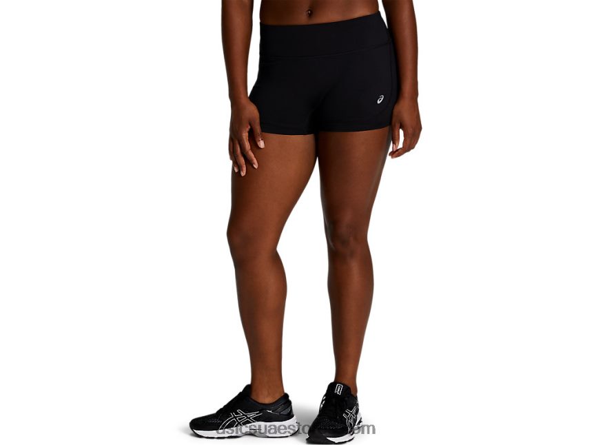 Asics أسود الأداء سيدات قطار قصير 2in 2N24DJ4164