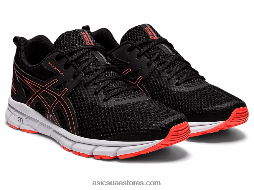 Asics أسود / فلاش المرجان جل - 33 2N24DJ3911