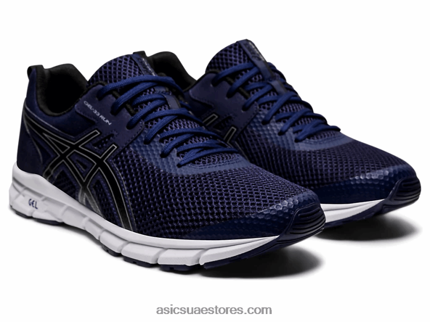 Asics معطف طاووس / أسود جل - 33 2N24DJ895