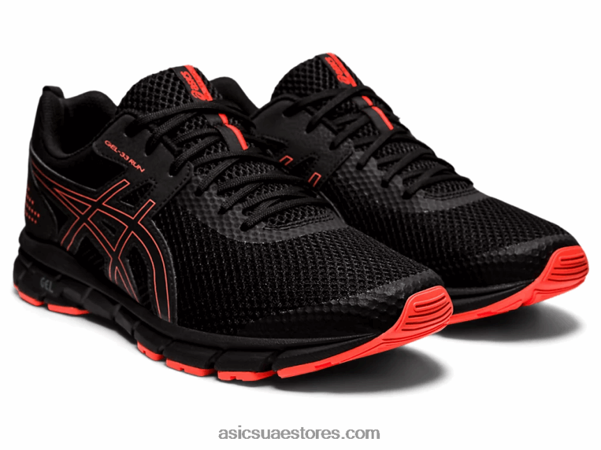 Asics أسود / فلاش المرجان جل - 33 2N24DJ896
