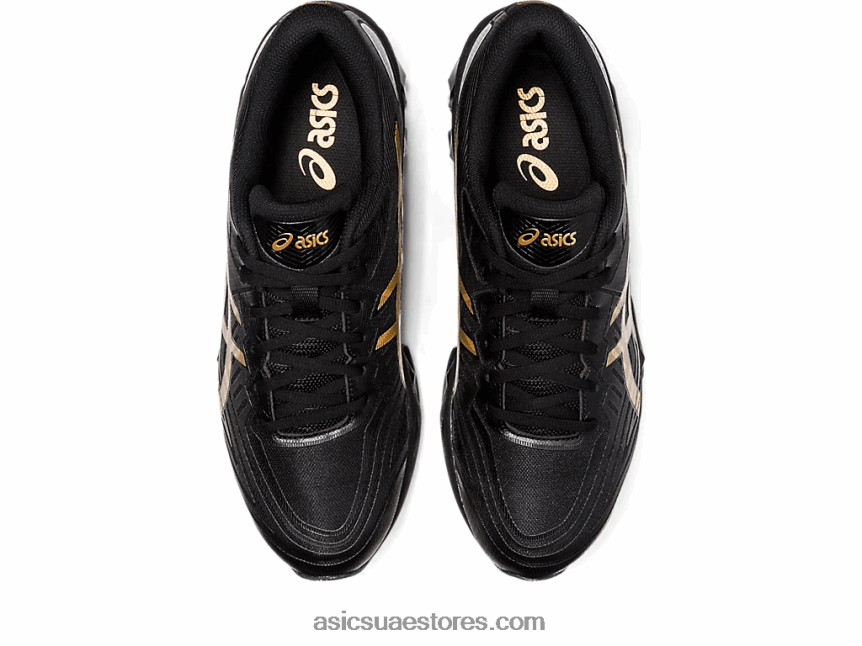 Asics أسود / ذهب خالص جل الكم 360 السابع 2N24DJ1209
